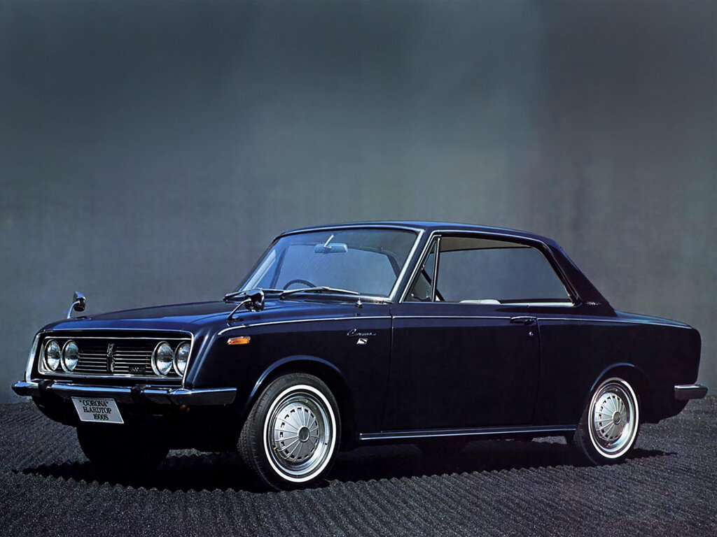 Toyota Corona (RT50, RT51, RT53, RT54) 3 поколение, 2-й рестайлинг, купе (06.1967 - 01.1970)